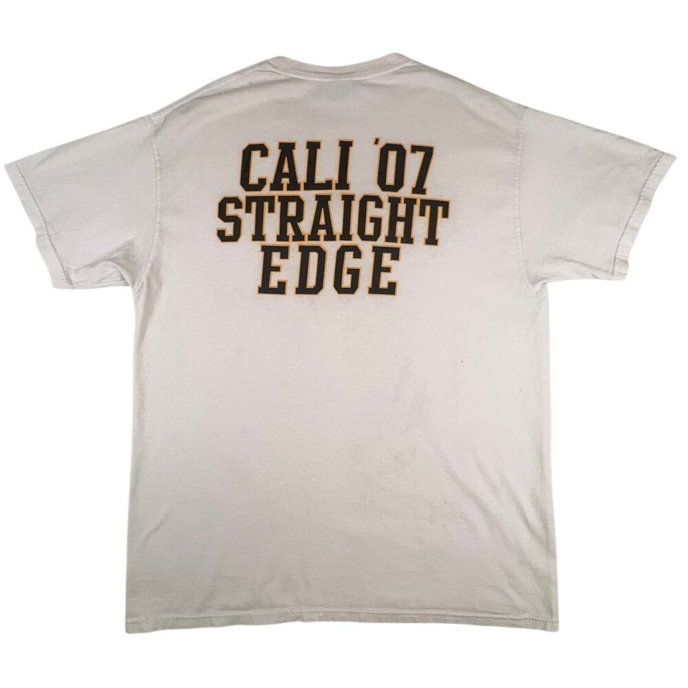 Vintage 2007 Have Heart Cali Straight Edge T-Shirt White Size L Hardcore